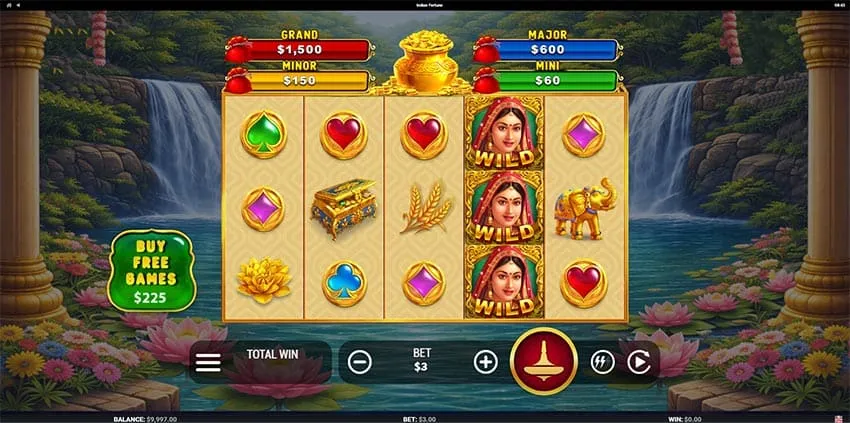 Base Game of Indian Fortune Slot