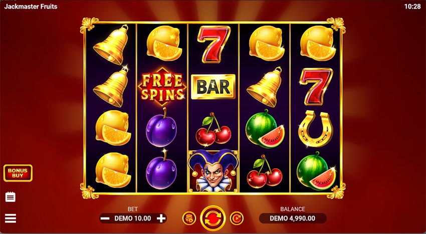 Jackmaster Fruits Slot - Base Game