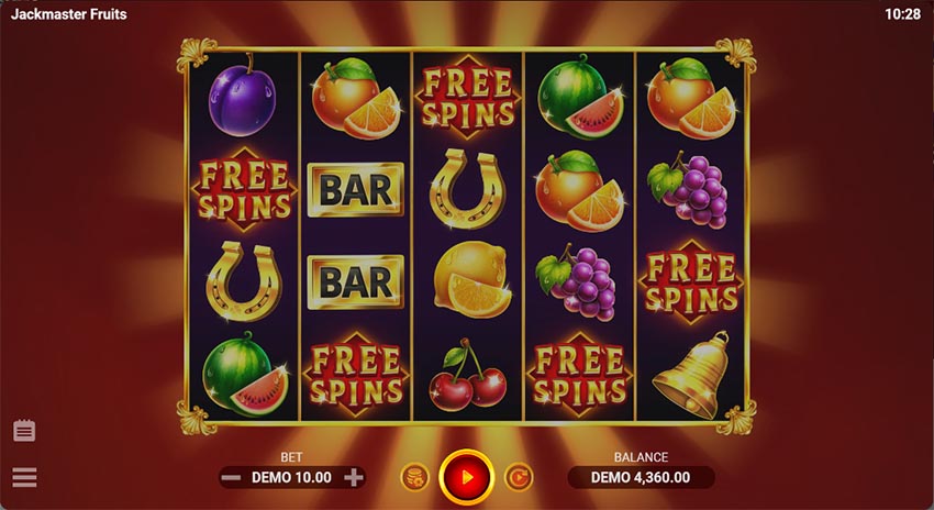 Jackmaster Fruits Slot - Trigger Bonus Round