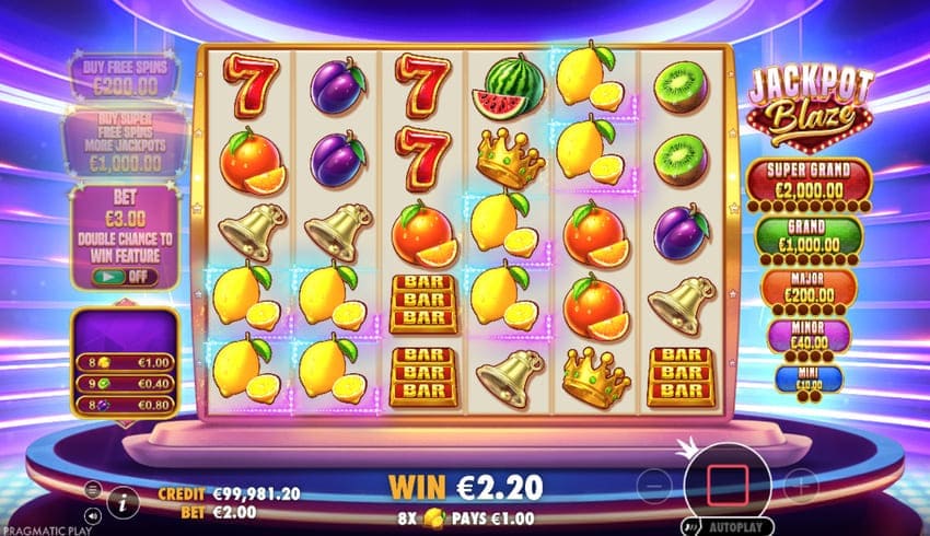 Base Game - Jackpot Blaze Slot