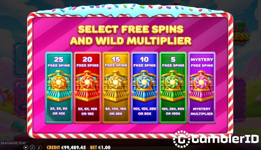 Jelly Express Slot - 6 variations of bonus round selection