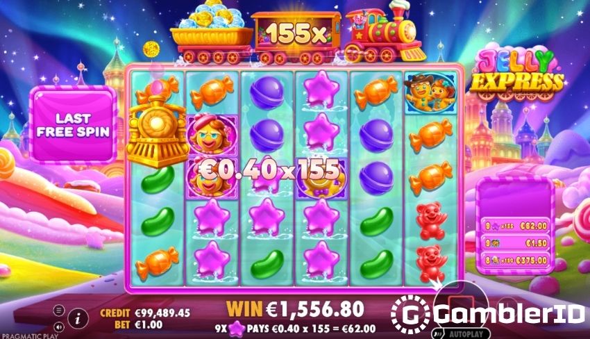 Jelly Express Slot - Free Spins with a Global Multiplier of x155
