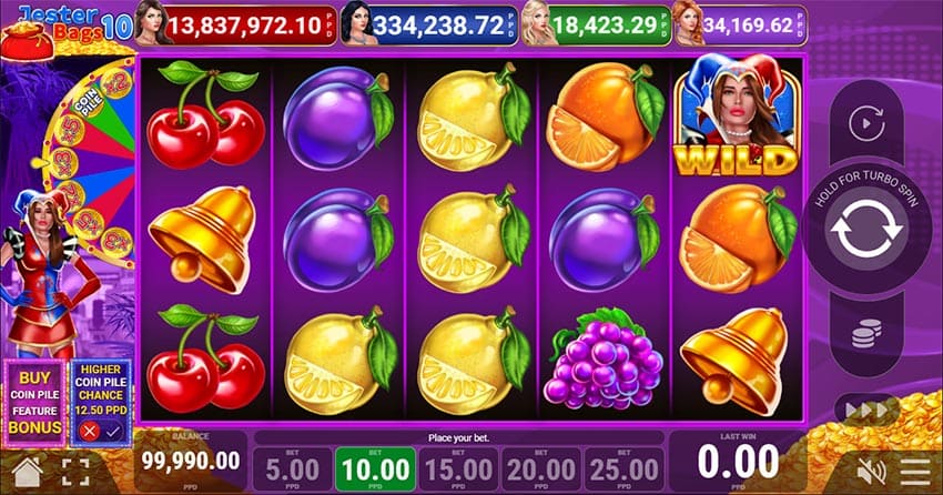 Jester Bags 10 Slot - Base Game