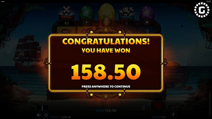 Kingfisher Of The Caribbean - Big Win