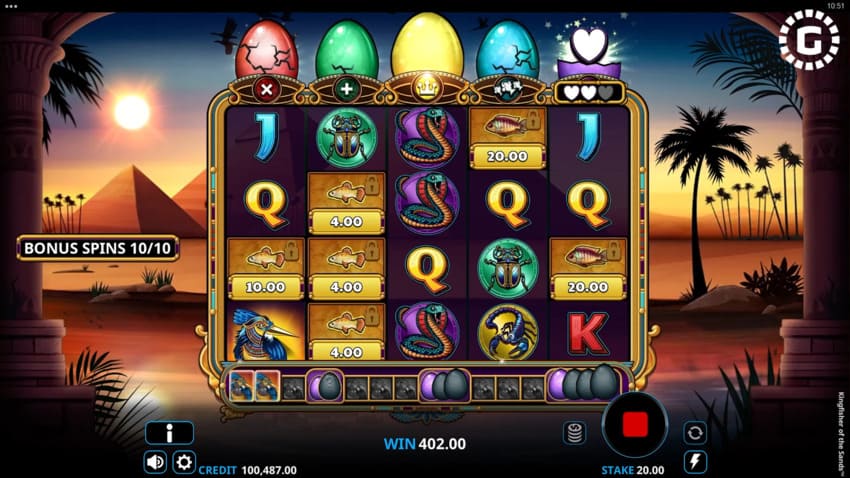 Kingfisher of the Sands - Free Spins