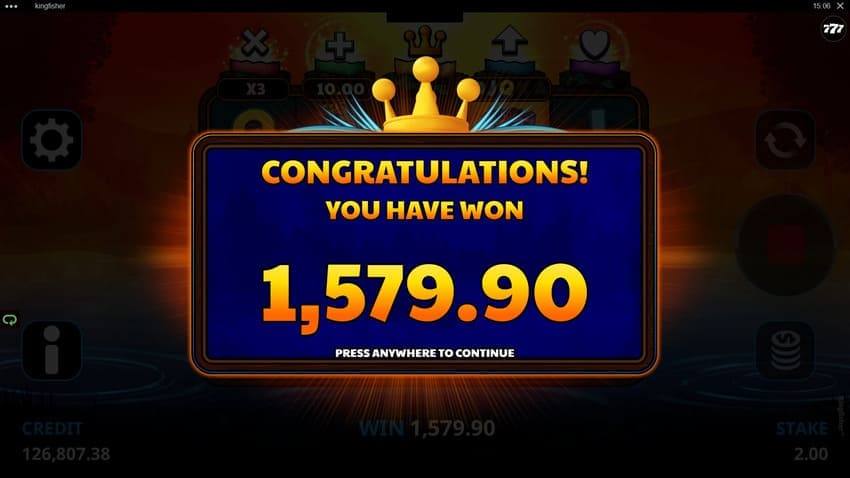 Kingfisher Big Win Screenshot