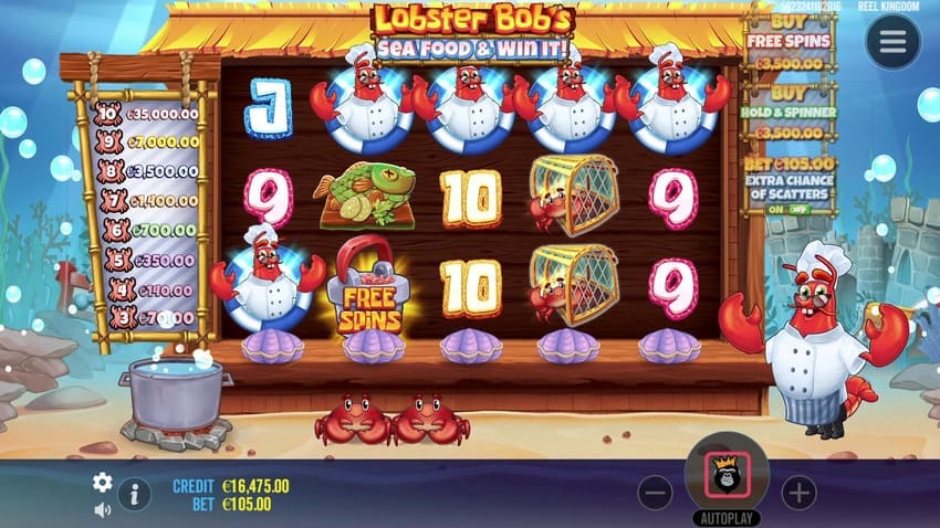 Crab Symbols - Lobster Bob’s Sea Food and Win It