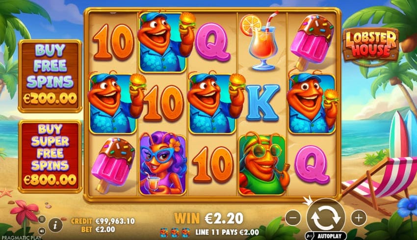 Base Game Lobster House Slot