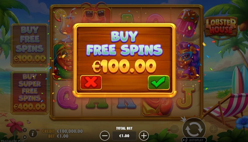 Buy Bonus Option Screenshot
