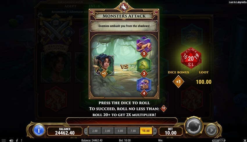 Monsters Attack - Loot and Labyrinths Slot