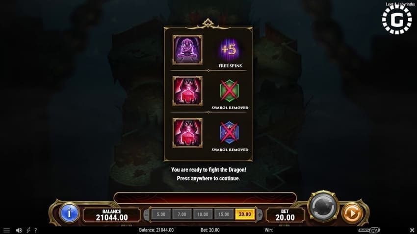 Three Buffs - Loot and Labyrinths Slot
