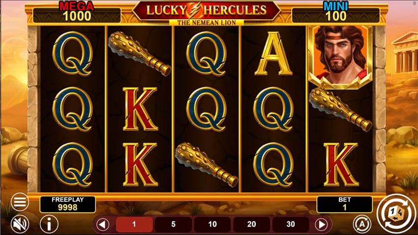 Lucky Hercules Hold and Win Slot - Base Game