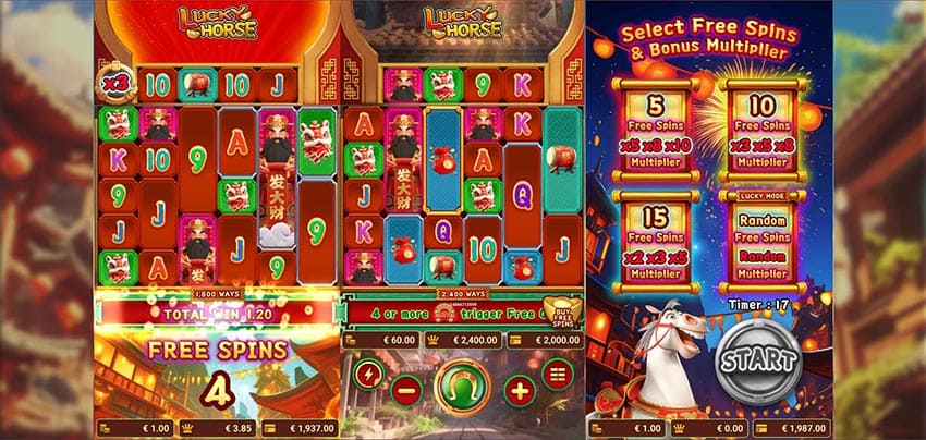 Lucky Horse Slot - Free Spins Screenshots