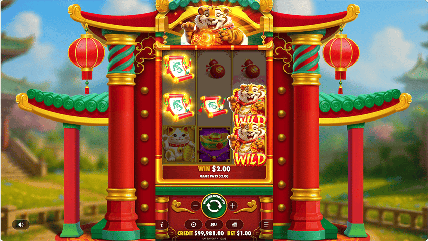 Try Lucky Tiger Gold in free demo mode - no registration required