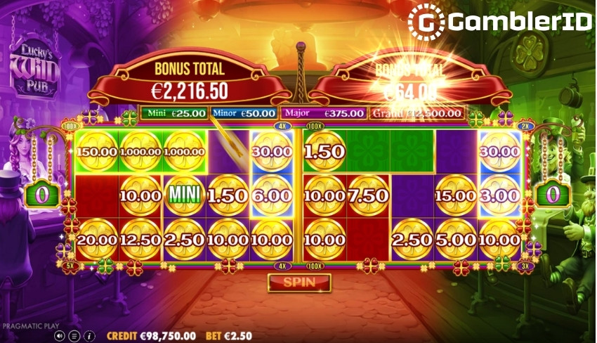 Total Win Euro 2372  in Lucky's Wild Pub 2 Slot