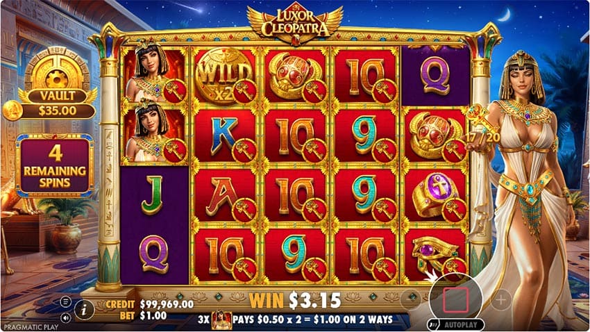 Luxor of Cleopatra Slot - Free Spins Feature