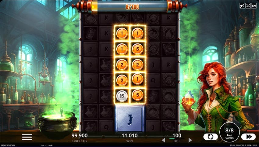 2x2 Giant J Symbol in Bonus Game