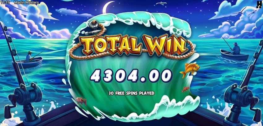 Total Win Free Spins - Marlin Masters
