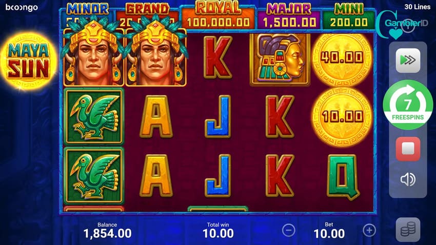 Maya Sun - Free Spins