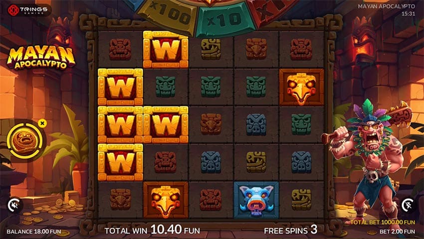 Mayan Apocalypto - Free Spins Bonus Round