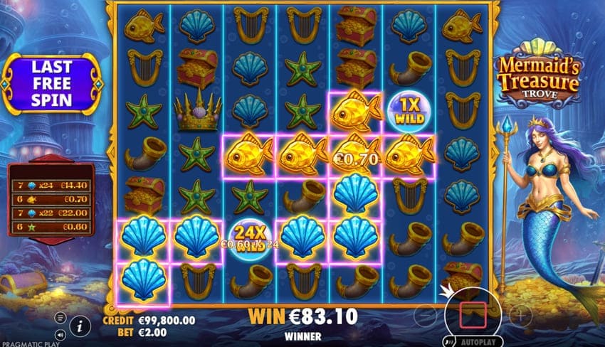 Mermaid’s Treasure Trove - Free Spins Round