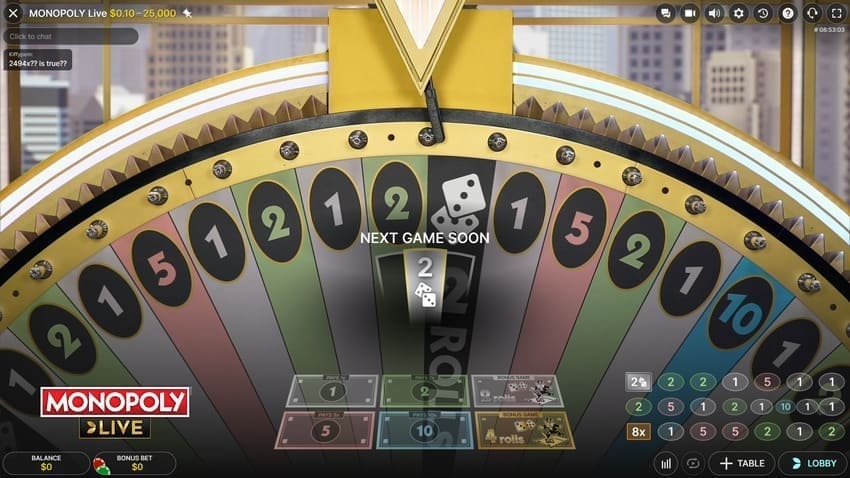 2 ROLLS Trigger - Monopoly Live