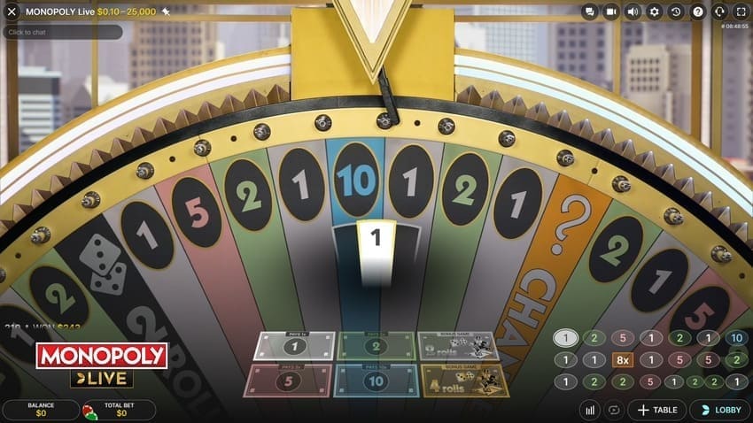 Win Number 1 - Monopoly Live