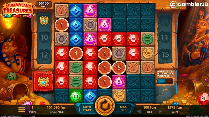 Mummyland Treasures Slot - Base Game