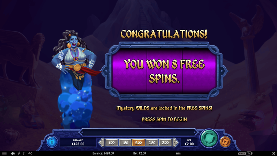 Mystery Genie Fortunes of the Lamp Slot - Free Spins Intro
