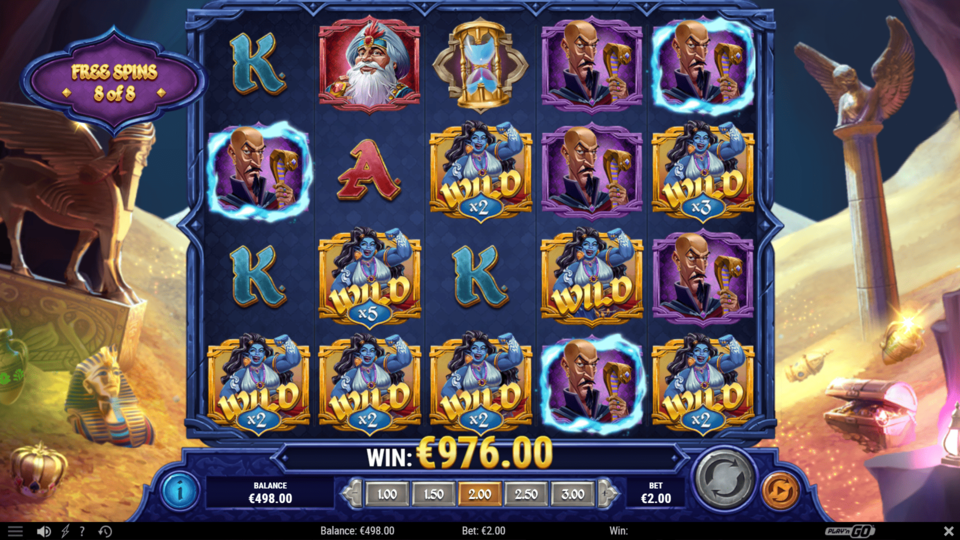 Mystery Genie Fortunes of the Lamp Slot - Free Spins Win