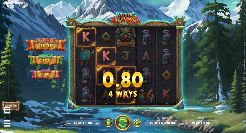 Free Spins activation and multiplier display