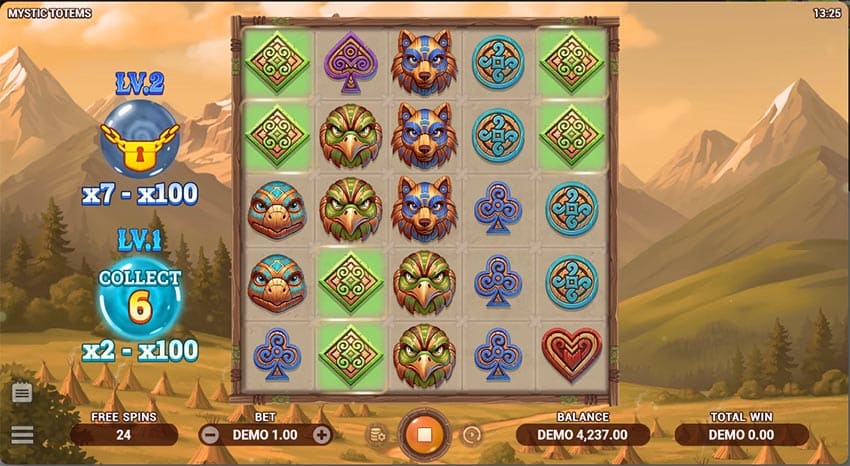 Mystic Totems Slot - Base Gameplay