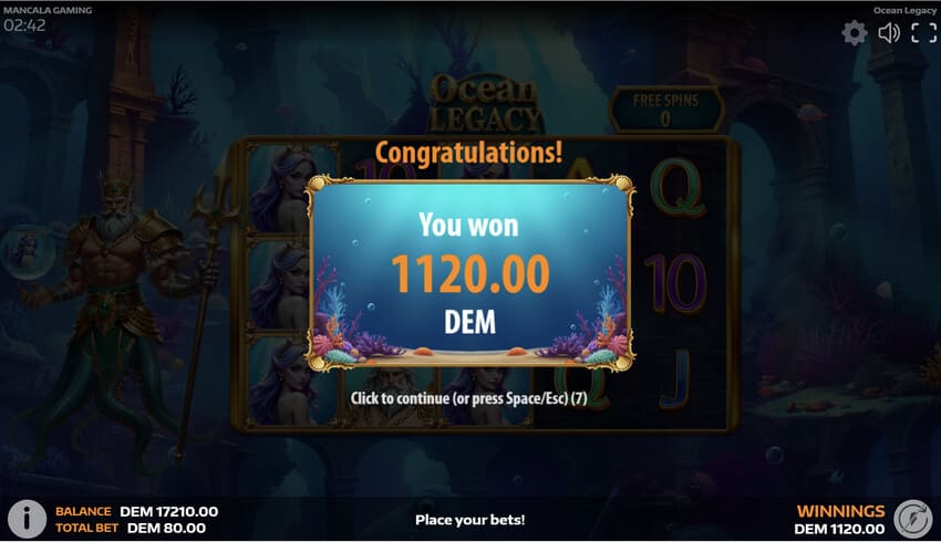 Ocean Legacy - Big Win