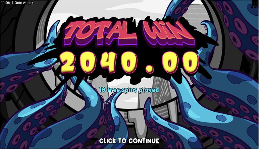 Octo Attack - Big Win