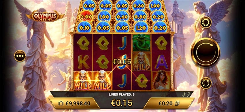 Winning combimnation during game process
