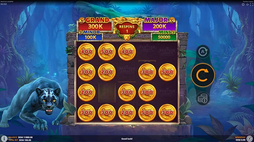 Panther Legacy - Hold and Win Jackpot Bonus Game
