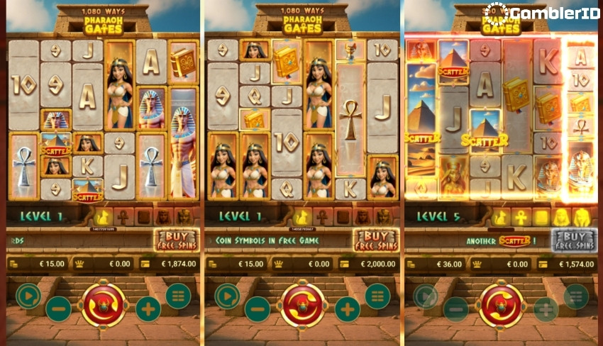 Pharaoh Gates Slot - Base Game