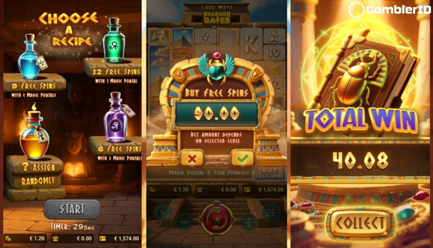 Pharaoh Gates Slot - Buy Bonus Option