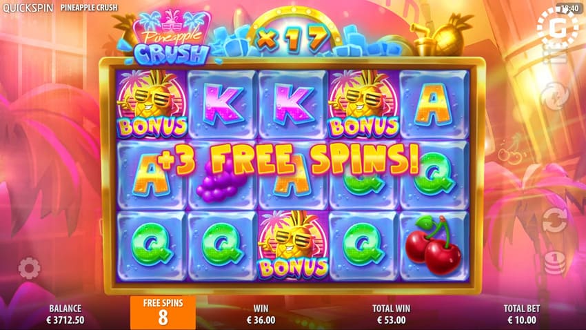 Pineapple Crush - Free Spins
