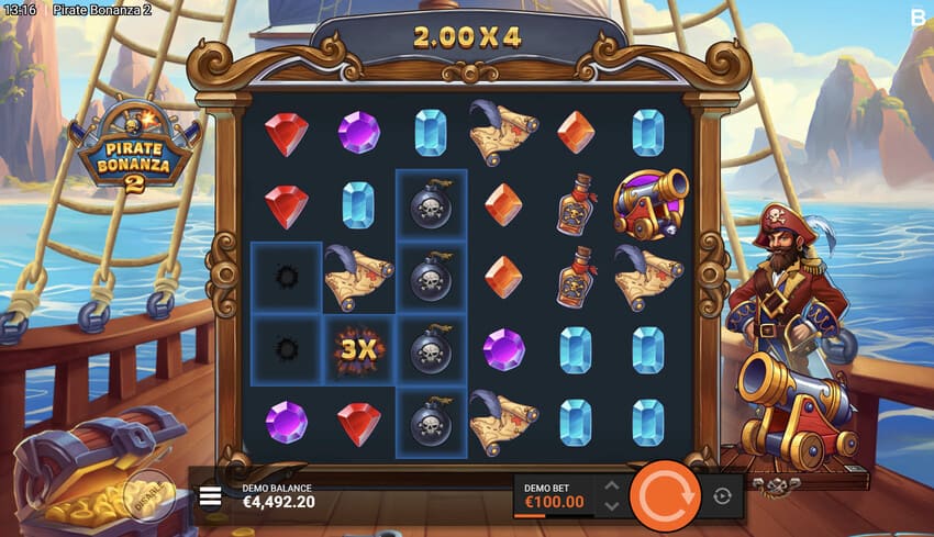 Pirate Bonanza 2 - Cannon Feature
