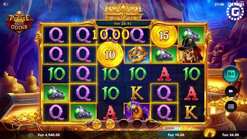 Play Free Demo - Pirate Multi Coins Slot