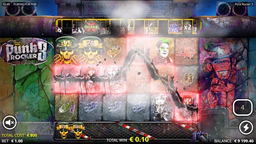 Punk Rocker 3 - Wilds Symbols Create Win