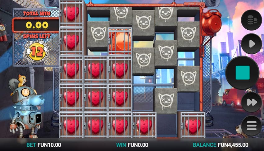 Reverse Avalanche feature - Purrrminator Slot