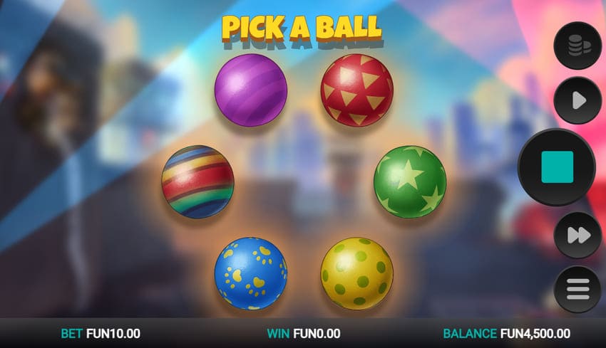 Pick a Ball feature - Purrrminator Slot