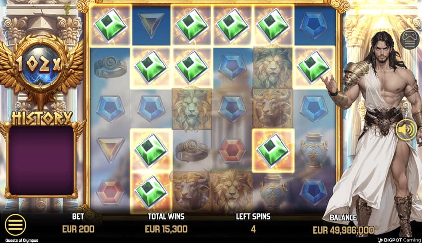 Quests of Olympus - Free Spins
