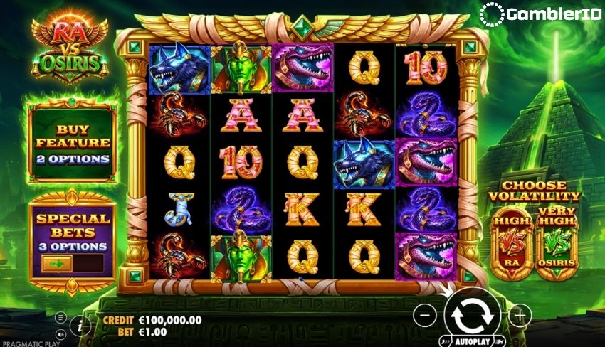 Ra vs Osiris Slot - Base Game