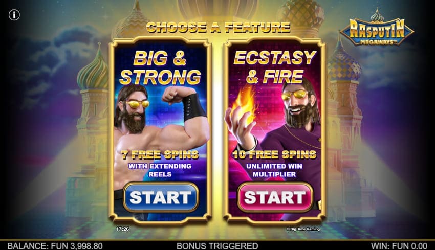 Free Spins Mode - Rasputin Megaways Slot