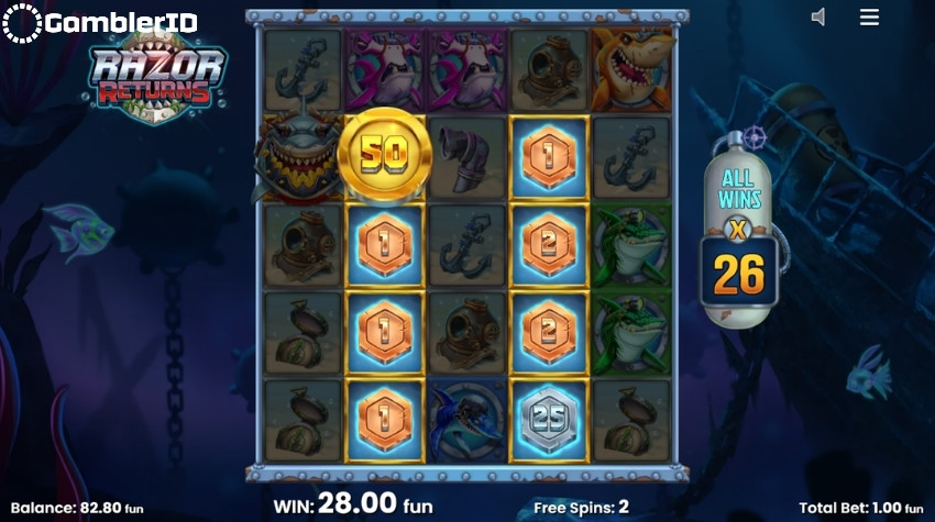 Razor Returns - Free Spins Bonus Round
