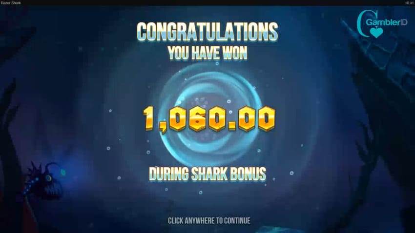 Razor Shark - Big Win