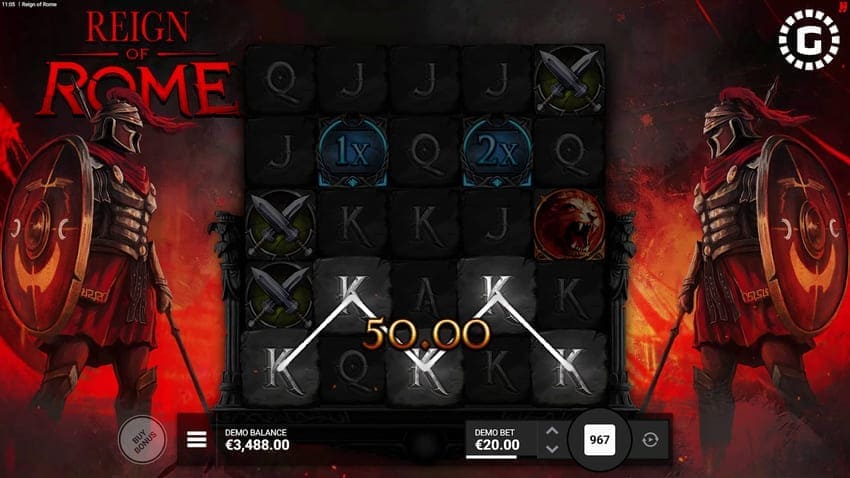 Play Free Demo - Reign of Rome Slot